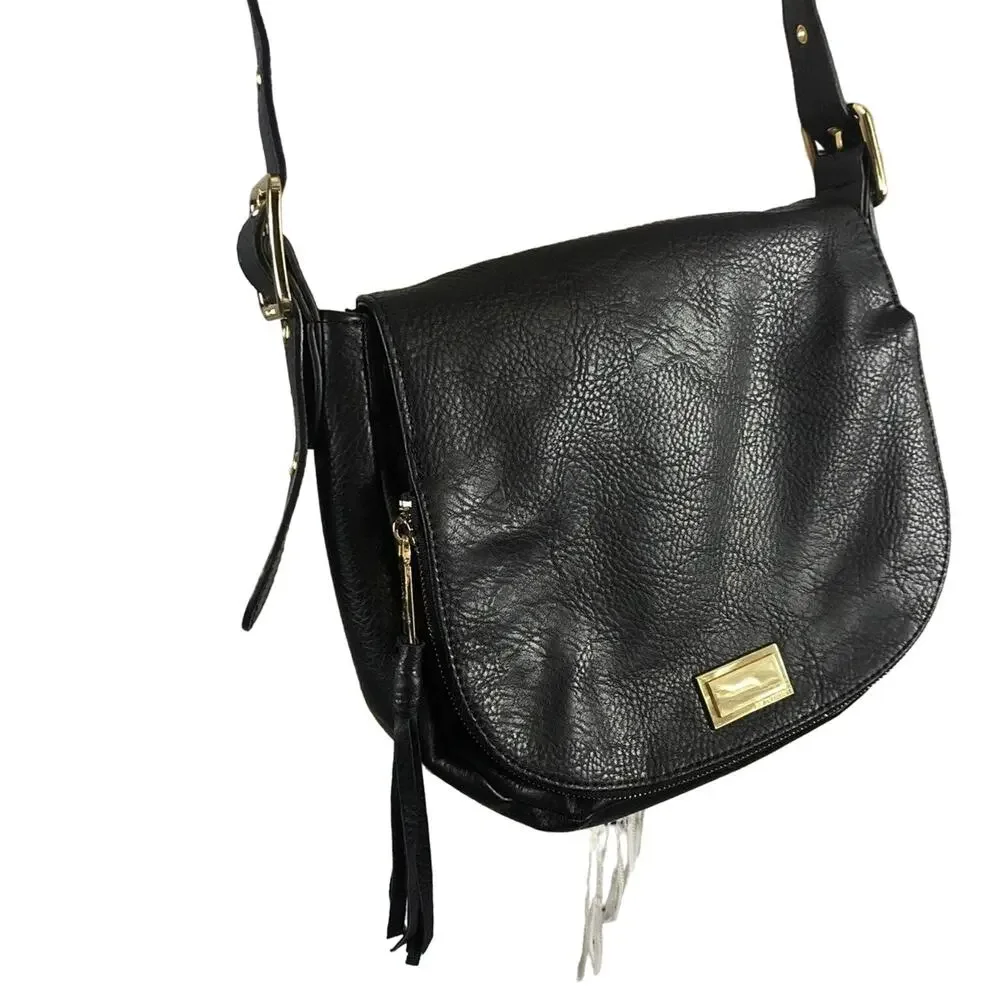 Juicy Couture shoulder crossbody bag in black with Gold embellishments.
